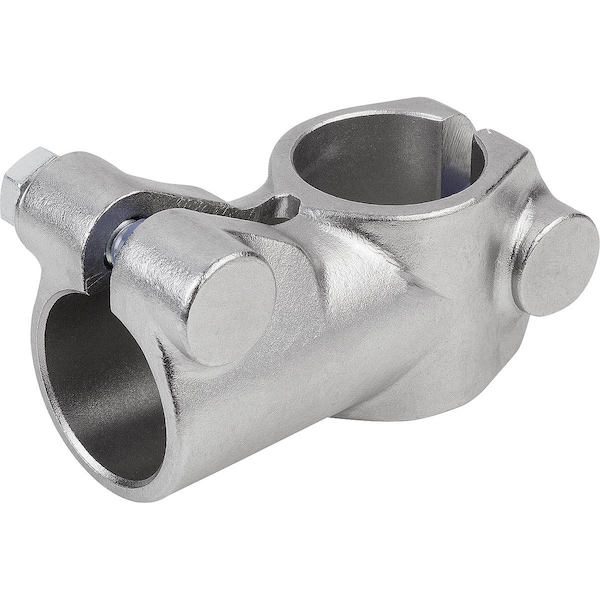 Kipp Tube Clamp 3-Way Flat, Form:B Stainless Steel, For Rnd. Tubes, A=30, 1, B=30, 1 K0475.13030 - main